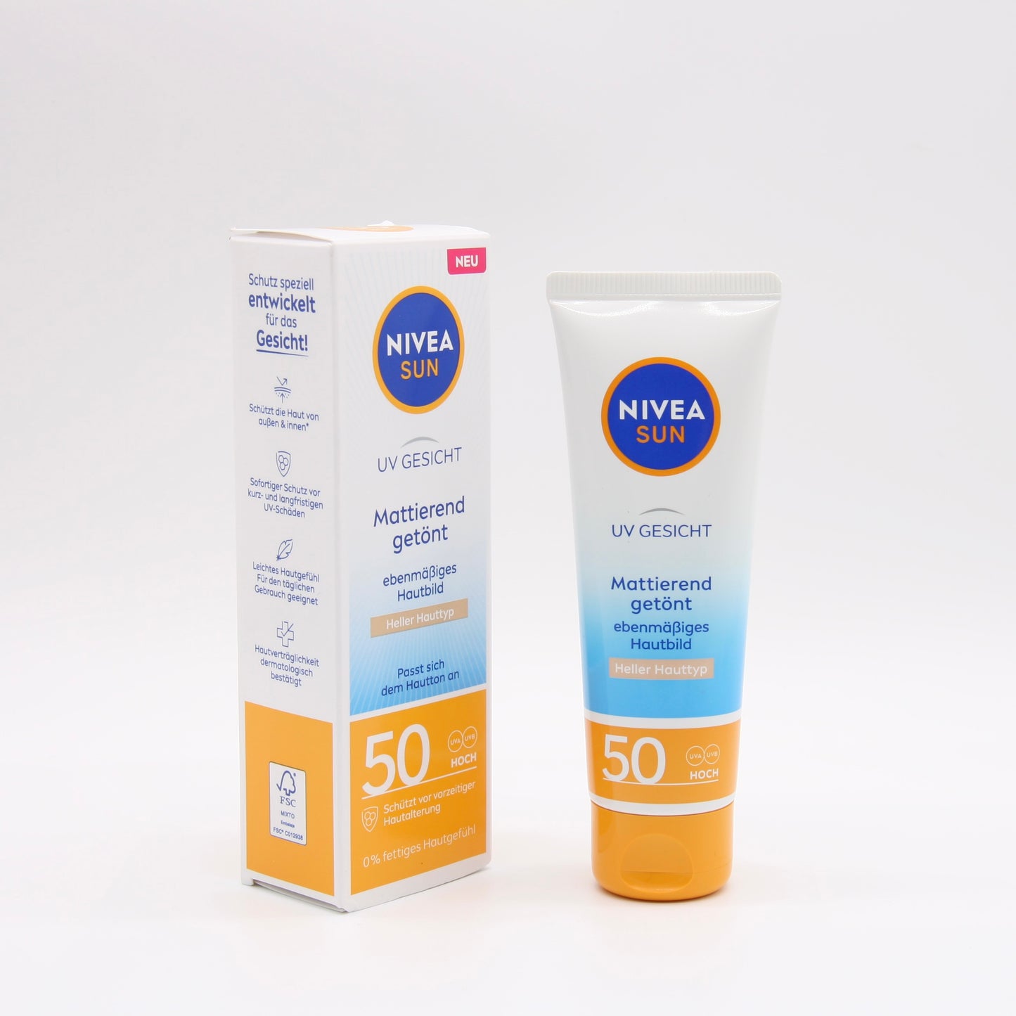 NIVEA SUN UV Gesicht Mattierend Getönt LSF 50