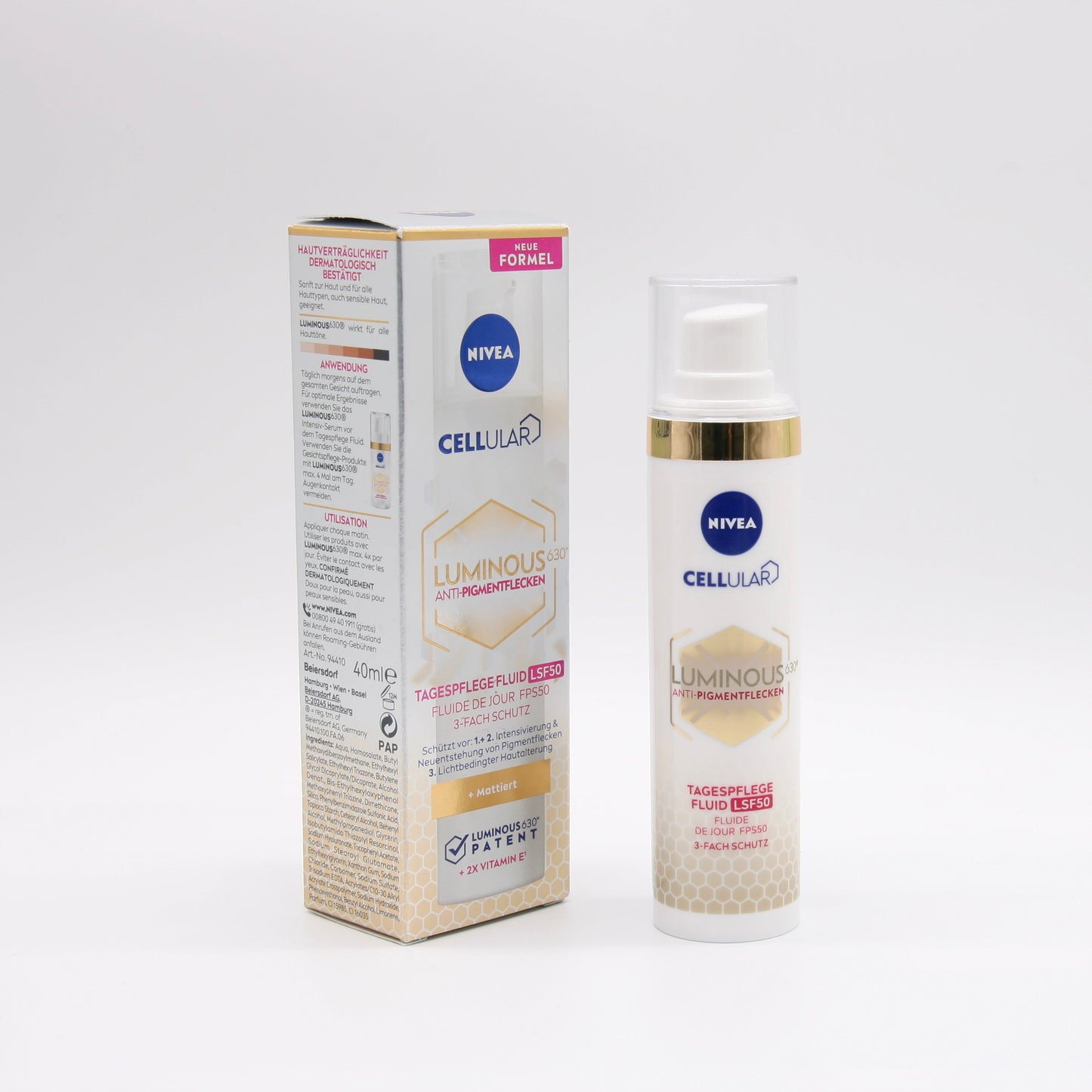NIVEA Cellular Luminous 630 Anti-Pigmentflecken Tagespflege Fluid 40ml