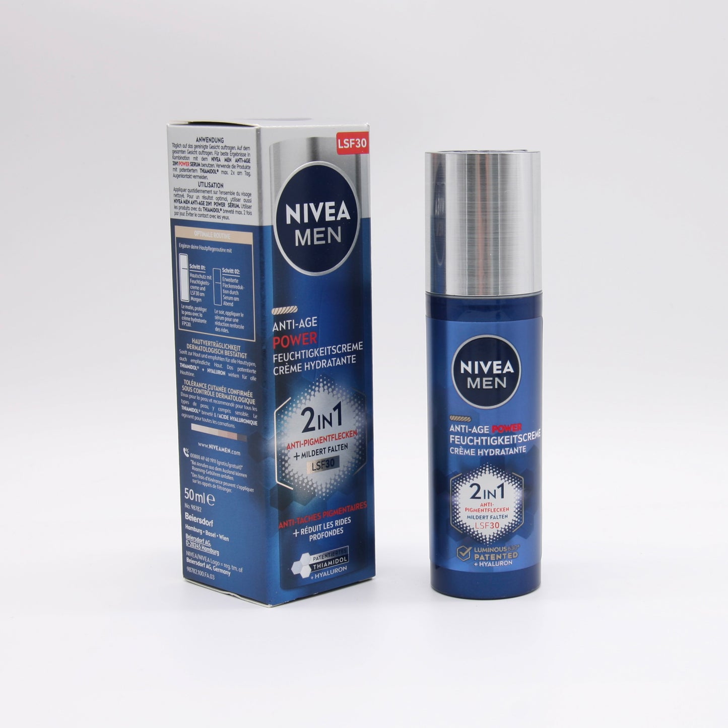 Nivea MEN Luminous Anti-Age Power 2in1 - 50 ml